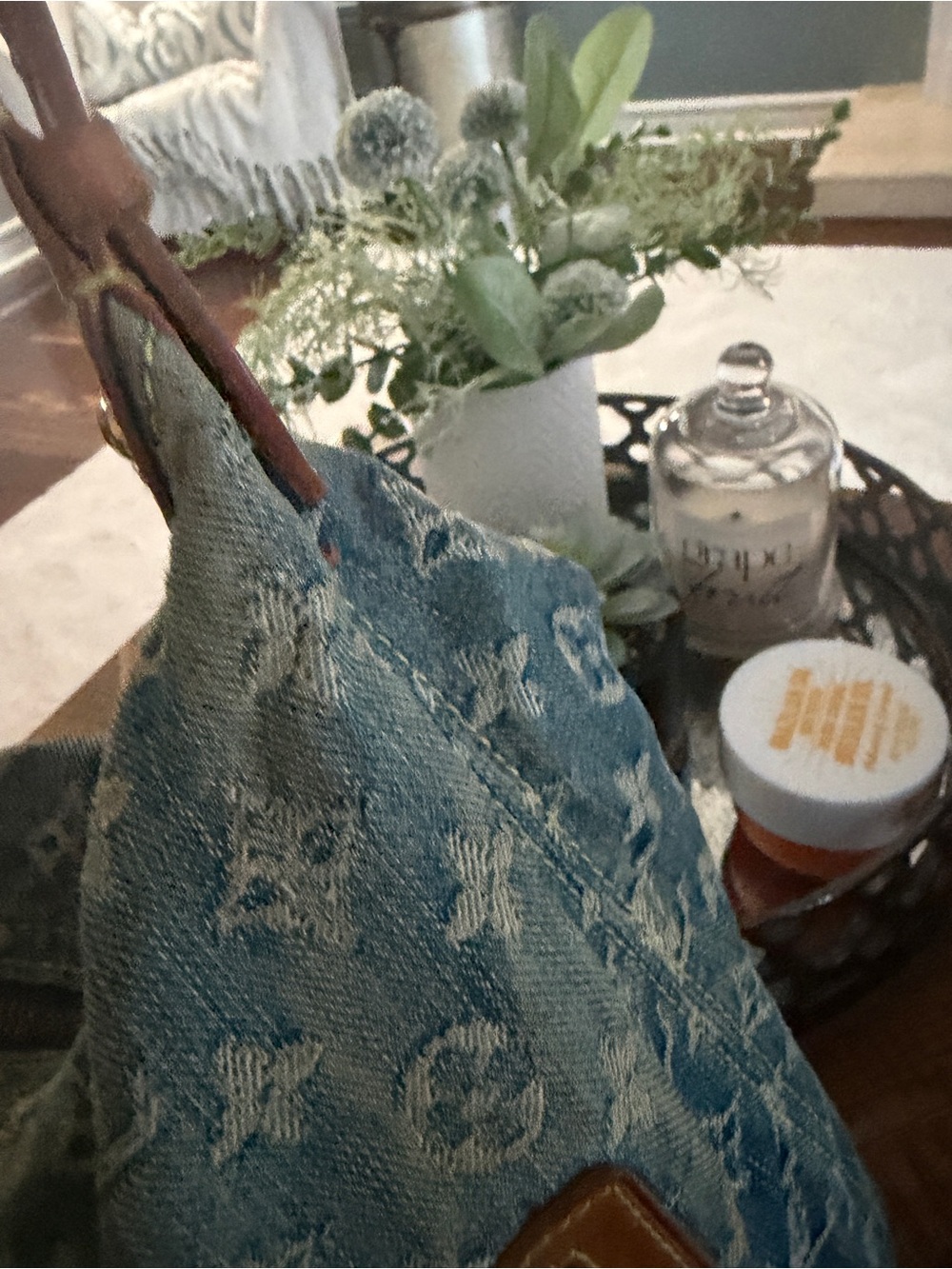 Vintage Louis Vuitton Denim Baggy GM Blue - Picture 3 of 16